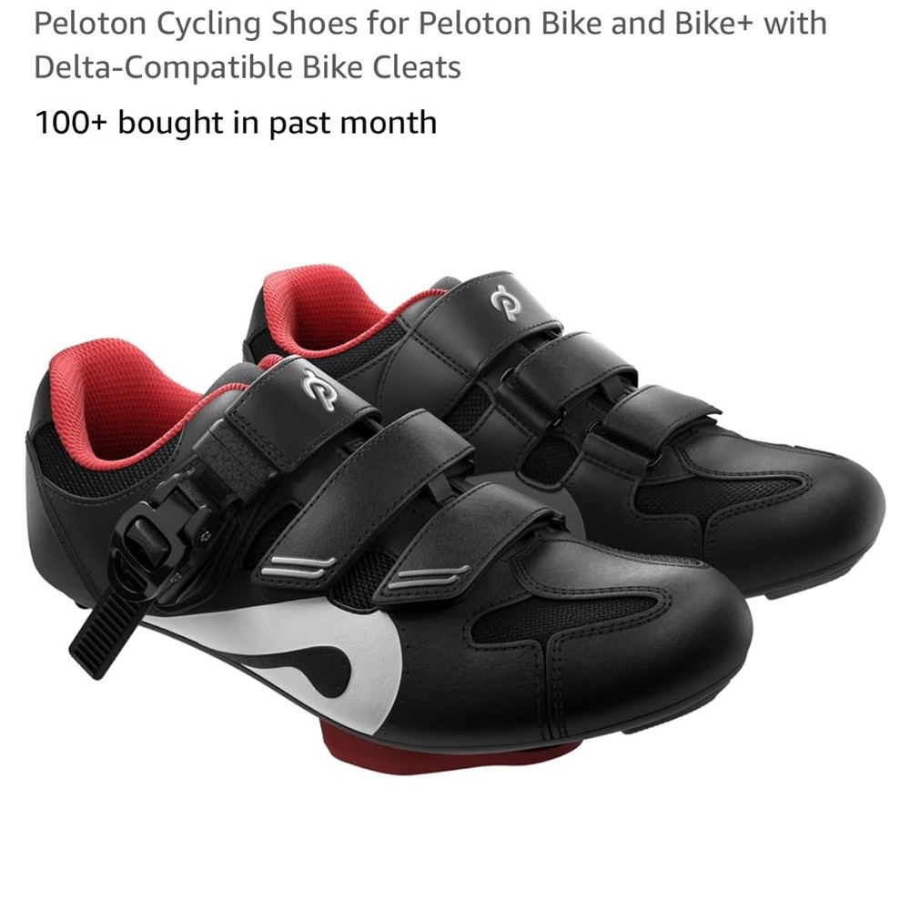 EUC Peloton PL-SH-B-41 Cycling Shoes Hook Loop Size 41- 8 M 10 W (Unisex)